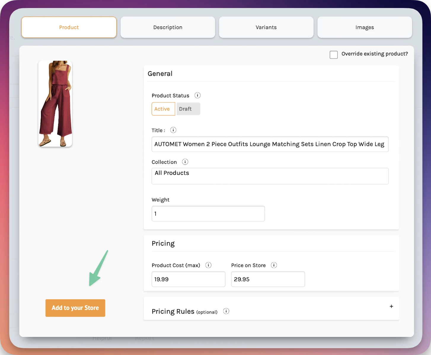 Screenshot from How to Import products from Amazon to Shopify?