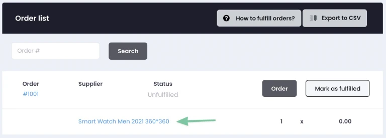 Screenshot from How to fulfill an order using Zonify?