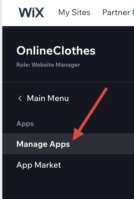 Screenshot from How to login to my Wix store Zonify account?