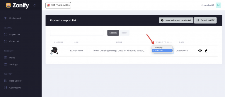 Screenshot from Zonify with Amazon affiliate program - How it works?
