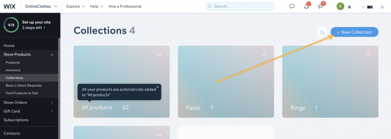 Screenshot from How to import product to specific collection on your Wix store using Zonify?