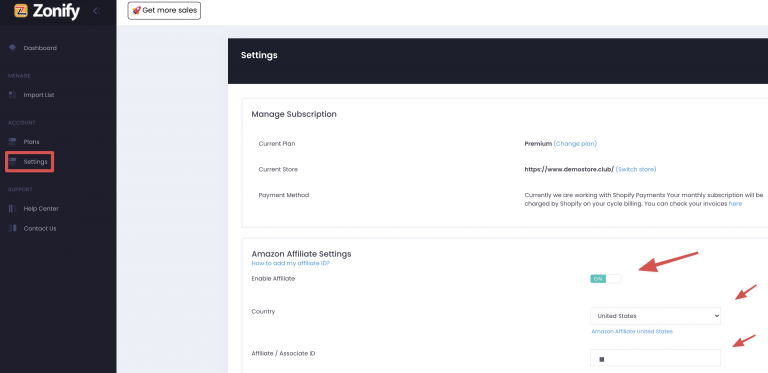 Screenshot from Earn Amazon Affiliate Commissions Using Wix Store - How to Signup?