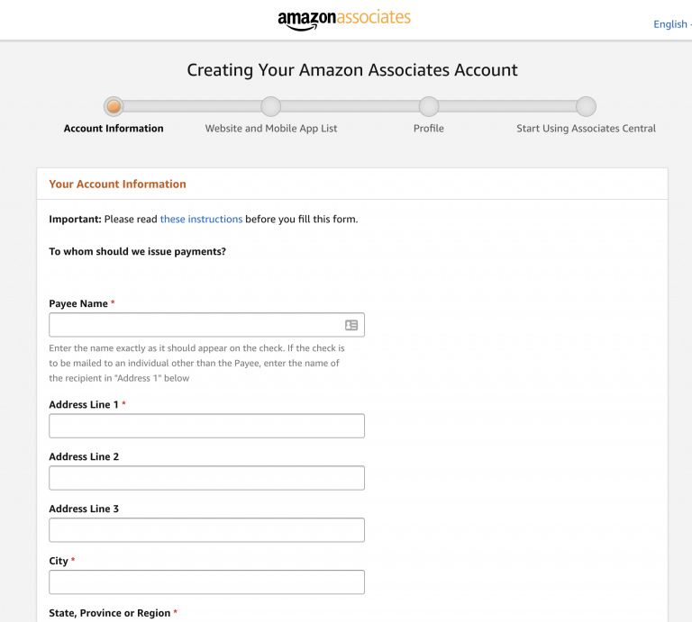 Screenshot from Earn Amazon Affiliate Commissions Using Shopify, Wix and Woocommerce Store - How to Signup?