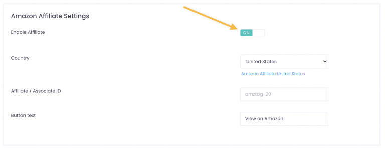 Screenshot from How to setup your Amazon affiliate ID on Zonify