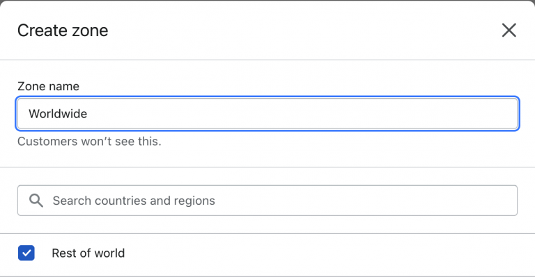 Screenshot from How to setup shipping rate on Shopify?